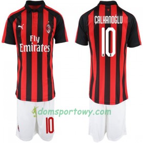 Koszulka AC Milan Hakan Calhanoglu 10 Dziecięcy Domowe Koszulki Piłkarskie 2018-2019 Krótki Rękaw